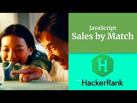 Sales By Match Hackerrank Javascript