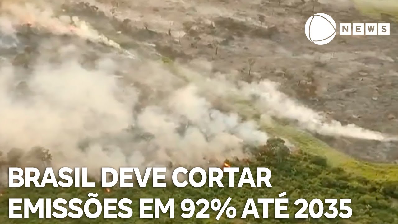 Brasil deve cortar 92% de gases do efeito estufa até 2035