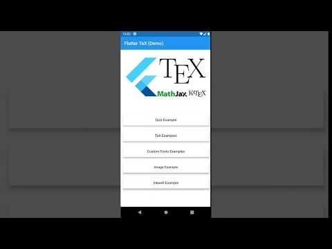 Flutter TeX Demo