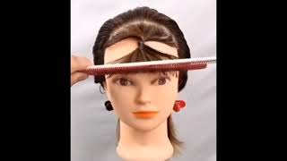 EASY TO CUT FRENCH BANGS.FASHION DESIGNING WITH NABIHA 👗