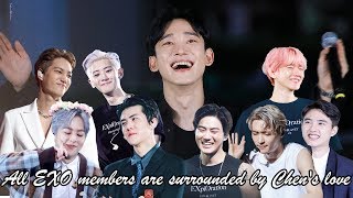 Download lagu All EXO members are surrounded by Chen's love mp3 Download lagu All EXO members are surrounded by Chen's love mp3