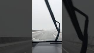 見えませーん❗️😱アメリカ🇺🇸雪❄️の翌週…小雨で、、ずっ〜っと、霧,キリ,霧🌫️