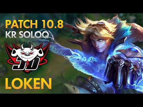 JD Gaming Loken - Bot Lane: Ezreal vs Aphelios - KDA 15/5/12