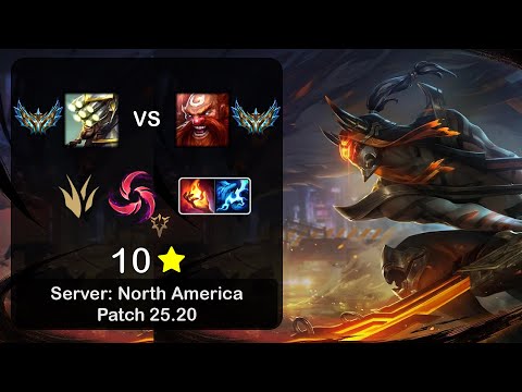 Master Yi Jungle vs Gragas - NA Challenger - Patch 25.20