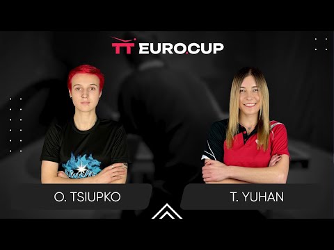 16:30 Oleksandra Tsiupko  - Tetiana Yuhan 21.02.2025 TT Euro.Cup Women Ukraine Star. TABLE 4