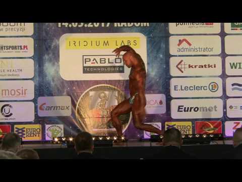 Marcin Pycio Olchowik Układ dowolny Mistrzostw Polski w kulturystyce  NABBA/WFF 2017 rok Radom