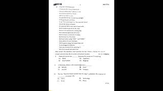 TOSS || English 2025 QP #exam #exampaper #education #previoupapers #questionpaper
