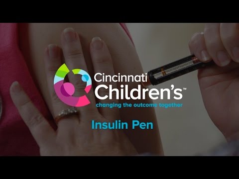 How to Give an Injection with an Insulin Pen | Cincinnati Children's