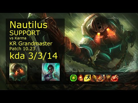 Nautilus Support & Kai'Sa vs Karma & Jhin - KR Grandmaster 3/3/14 Patch 10.23 // [롤] 노틸러스 vs 카르마 서폿