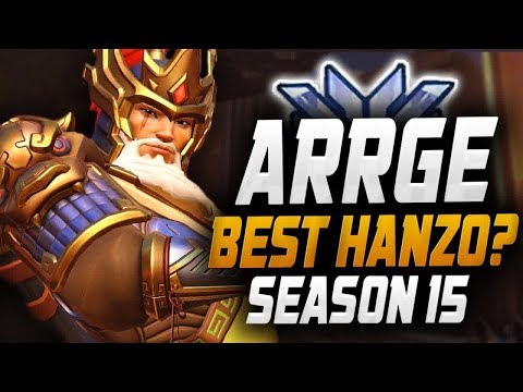 ARRGE INSANE HANZO! 36 ELIMS! [ OVERWATCH SEASON 15 TOP 500 ]