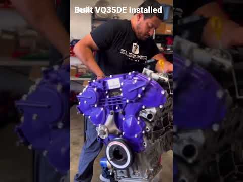 VQ35DE installed #vq #vq35 #vq35de #builtg35 #builtnotbought #enginebuild #sleepertuning
