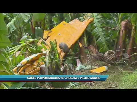 Piloto morre após aviões colidirem no ar, em Luiz Alves