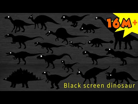 Black screen dinosaur video collection | What kind of dinosaur is it? | What kind of dinosaur is it?