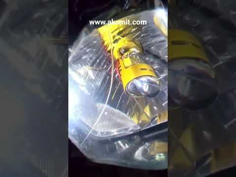 H4 LED Headlight Bulb || dual lens Yellow & White Beam || Alluminum build || For order link in  bio