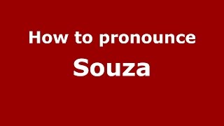 How to pronounce Souza