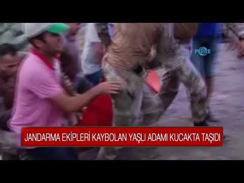 JANDARMA EKİPLERİ KAYBOLAN YAŞLI ADAMI KUCAKTA TAŞIDI
