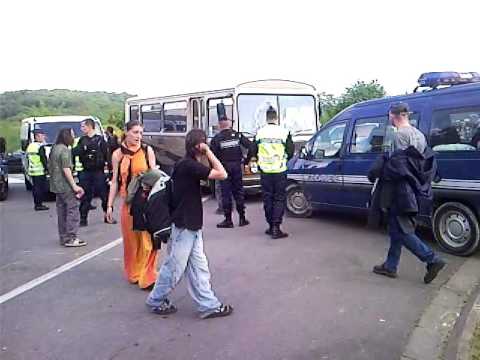 Acrochage Gendarmes au tekos de courcelle 2009
