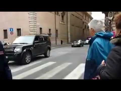 Obama e la scorta interminabile Roma 2014