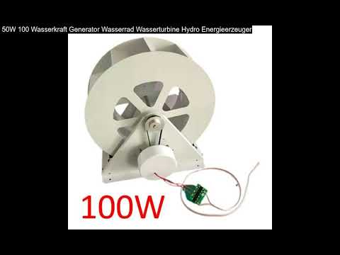50W 100 Wasserkraft Generator Wasserrad Wasserturbine Hydro Energieerzeuger