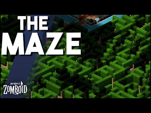 Can I Escape The MAZE?! Project Zomboid Multiplayer Challenge Event!