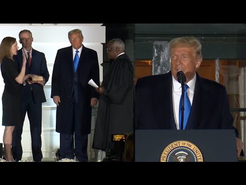 Trump hosts swearing-in ceremony for Amy Coney Barrett, a newly confirmed Supreme Court Associate Justice