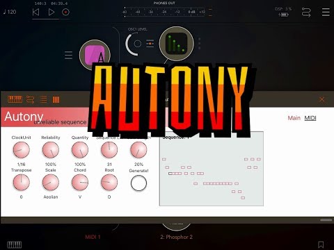 AUTONY - AUv3 Midi Sequencer Gets a Small But Excellent Update - iPad Demo
