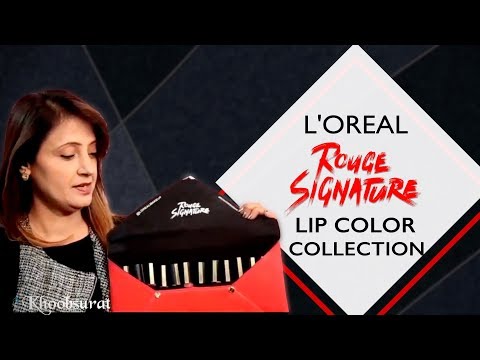 L'Oreal Rouge Signature | Lip Color Collection | Step By Step Makeup Tutorial | Pooja Goel