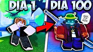 Passei 100 Dias no Jujutsu Infinite