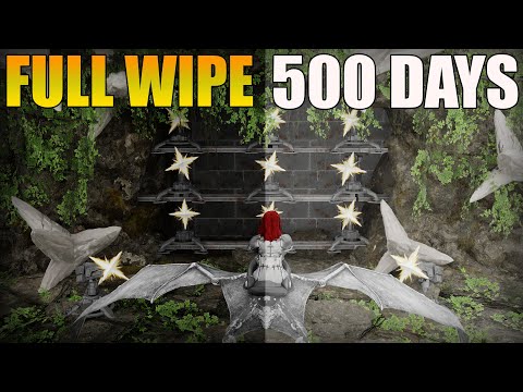 500 Days In Arks Labyrinth Cave! Unraidable Full Wipe | Ark PvP