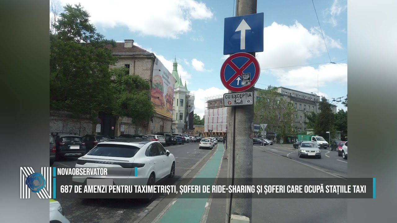 687 de amenzi pentru taximetriști, șoferi de ride-sharing și șoferi care ocupă stațiile taxi