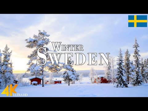 Winter Sweden 4K Ultra HD • Enchanting Winter Wonderland, Relaxation Film with Calming Music.