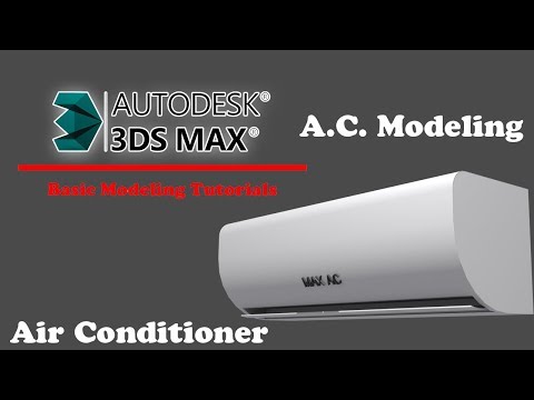 3ds Max Tutorial | Air Conditioner (AC) Modeling