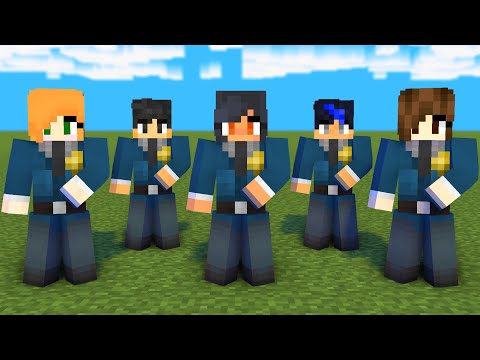 MONSTER SCHOOL : SIMPLE DIMPLE POLICE APHMAU AND FRIENDS - MINECRAFT ANIMATION
