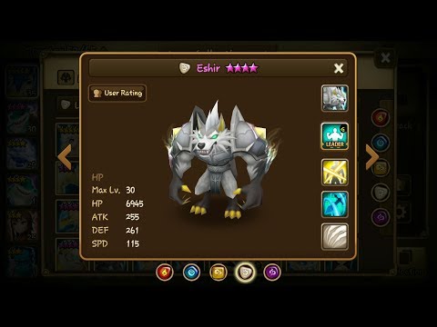Summoners War - Eshir (light werewolf) damage test