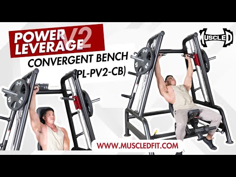 Muscle D Power Leverage V2 Convergent Bench (PL-PV2-CB) Overhead Press and Incline Press