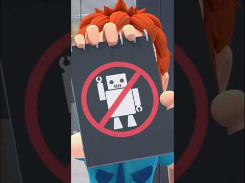 No Robots Allowed! 🤖🚫 Won't believe what happen next.. ARPO the Robot Shorts #shorts #arpo #robots