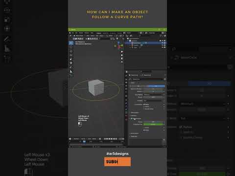 Blender Tip Follow Path Animation | AR3Designs Daily Blender 3D Tips