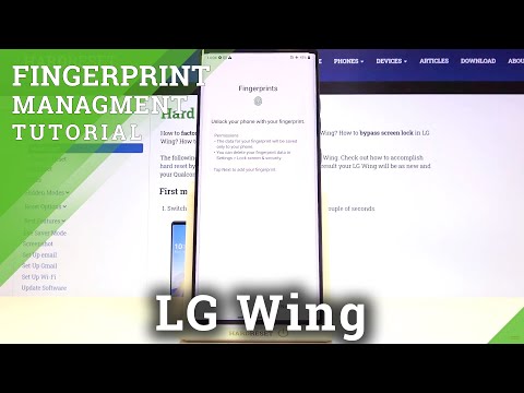 How to Add Fingerprint on LG Wing – Fingerprint Sensor