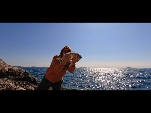 Orada,pagar i fratar s Murtera - Komarča - Ribolov s obale 2022 - Fishing - Croatia - GoPro 10