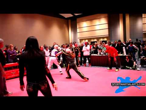 Ashley Dahlquist vs Chiara Daturi - Women's Sparring - Amerikick Internationals 2014