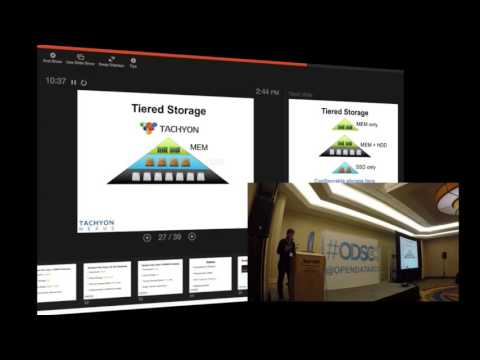 ODSC WEST 2015 | Hayuan Li - "How Companies are Using Tachyon, a Memory centric Distrib. Storage"