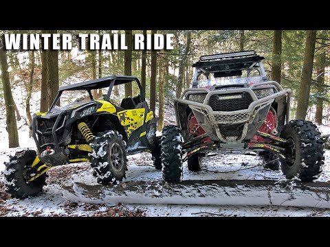 Early Winter SXS Trail Ride - Can-Am Maverick Sport XMR + Polaris RZR XP Turbo
