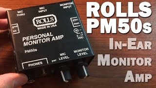 Video thumbnail for Rolls PM50s Review: Cheap in Ear Monitor System! by Kennis Russell