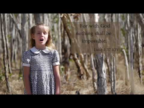How to sing Luke 1:37 KJV - For with God nothing shall be impossible - Musical Memory Verse