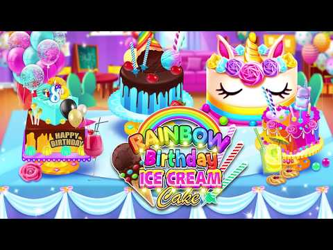 Rainbow Glitter Birthday Cakes Video