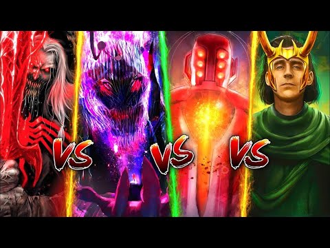 Knull Vs Dormammu Vs Arishem Vs God Loki : BATTLE OF MONSTERS !
