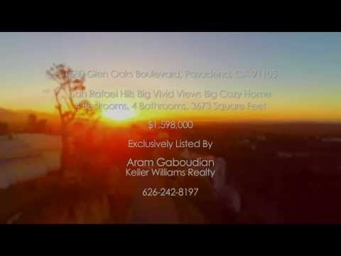 For Sale:1580 Glen Oaks Blvd, Pasadena, CA. San Rafael Hills With Vivid Views