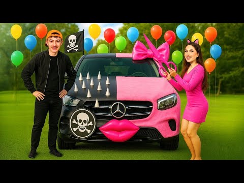 PINK vs SCHWARZ AUTO CHALLENGE!