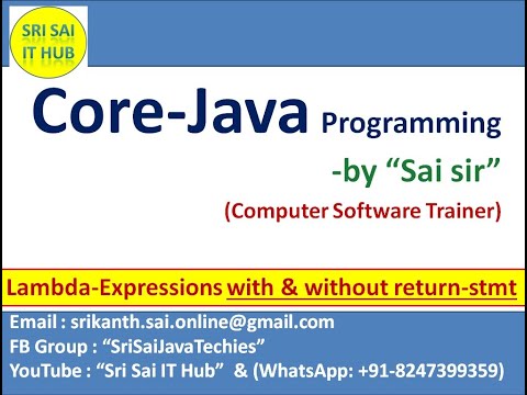 Java Lambda Expressions With And Without Return Statements 317java Anonymous Functions Or Methods