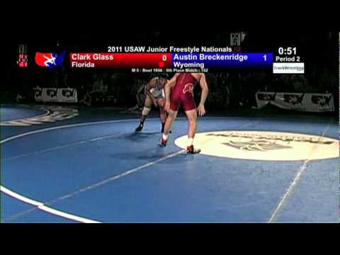 Junior Freestyle 5th 152 - Clark Glass (FL) vs. Austin Breckenridge (WY)